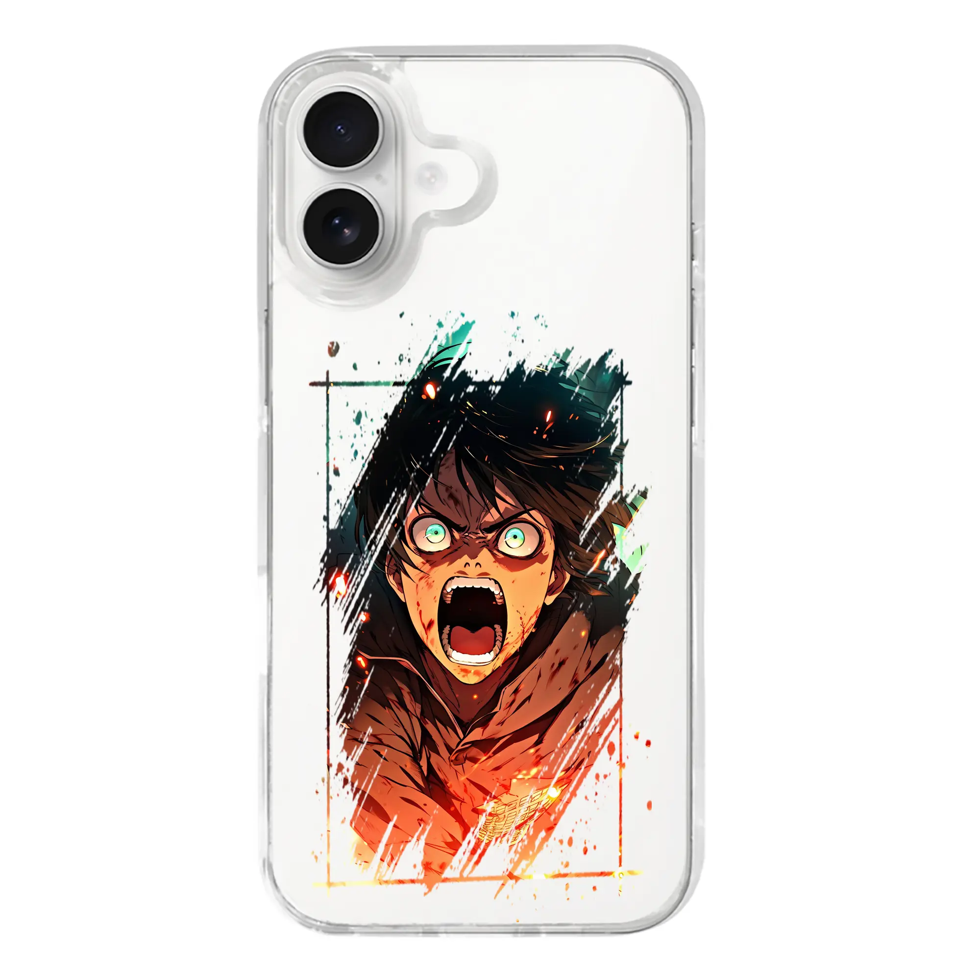 進撃の巨人 グッズ エレン・イェーガー - iPhone 17シリーズ 透明スマホケース – 薄型・耐衝撃・精密フィット保護カバー